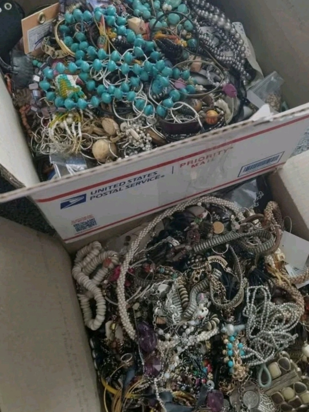 2 Pounds Mixed Womens Fashion Jewelry Lot - Turquoise & Multi-Color